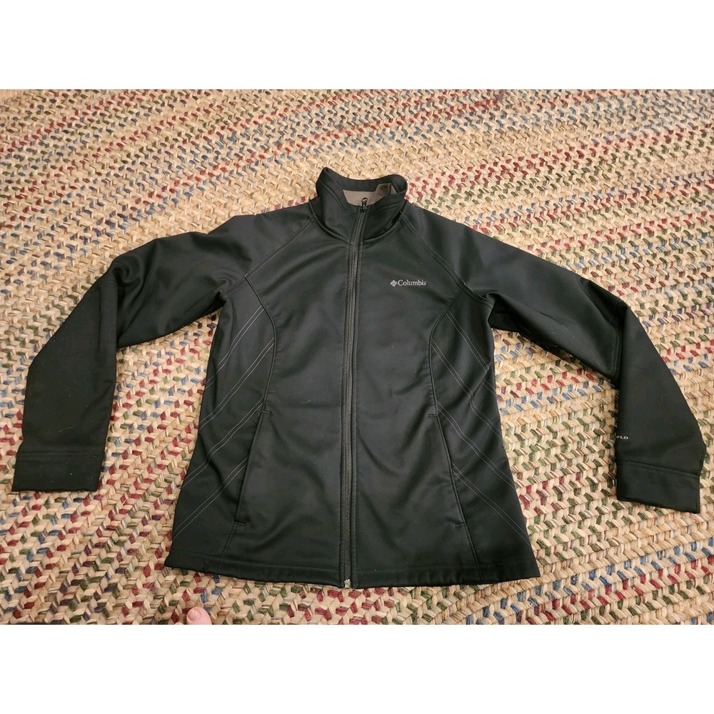 Columbia Jacket Womens Size Small Black Kruser‎ Ridge Softshell Water Repellent